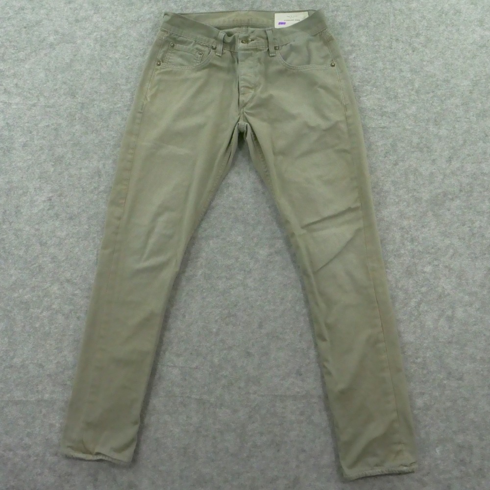 Rag & Bone Pants Mens 30 Beige Pocket Chino Fit 2 Slim Straight Leg